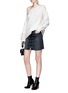 Figure View - Click To Enlarge - TOPSHOP - Reverse seam rib knit sweater