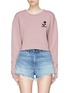 Main View - Click To Enlarge - TOPSHOP - 'Promises' floral embroidered cropped sweatshirt