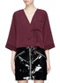 Main View - Click To Enlarge - TOPSHOP - Crepe wrap blouse