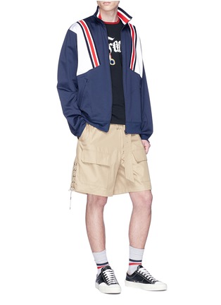 Figure View - Click To Enlarge - 72951 - Colourblock twill track jacket