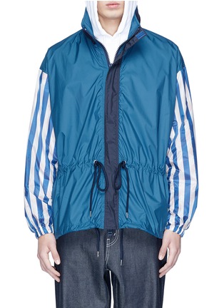 Main View - Click To Enlarge - 72951 - Stripe sleeve windbreaker jacket