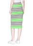 Back View - Click To Enlarge - MARC JACOBS - Stripe cashmere knit pencil skirt