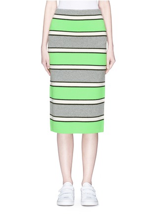 Main View - Click To Enlarge - MARC JACOBS - Stripe cashmere knit pencil skirt