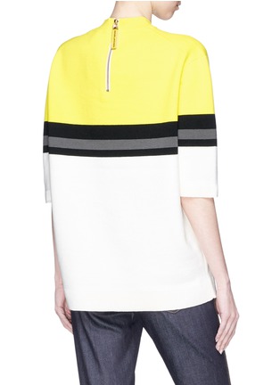 Back View - Click To Enlarge - MARC JACOBS - Colourblock knit top