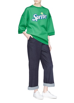 Figure View - Click To Enlarge - MARC JACOBS - 'Sprite' sequin logo oversized wool blend sweatshirt