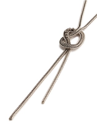 Detail View - Click To Enlarge - PHILIPPE AUDIBERT - Swarovski crystal knot chain necklace