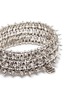 Detail View - Click To Enlarge - PHILIPPE AUDIBERT - 'Amelia Aby' stud Swarovski crystal three row elastic bracelet