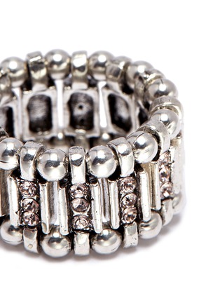 Detail View - Click To Enlarge - PHILIPPE AUDIBERT - 'Ava' mini Swarovski crystal bead elastic ring