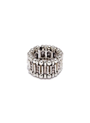 Main View - Click To Enlarge - PHILIPPE AUDIBERT - 'Ava' mini Swarovski crystal bead elastic ring