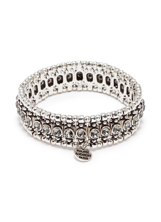 Main View - Click To Enlarge - PHILIPPE AUDIBERT - 'Roselynette' Swarovski crystal bead elastic bracelet