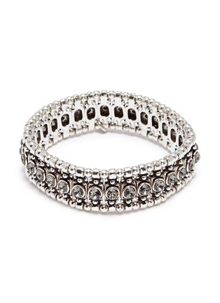 Figure View - Click To Enlarge - PHILIPPE AUDIBERT - 'Roselynette' Swarovski crystal bead elastic bracelet