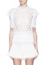 Main View - Click To Enlarge - ISABEL MARANT - 'Kery' pompom broderie anglaise top