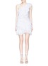 Main View - Click To Enlarge - ISABEL MARANT - 'Zeller' one-shoulder tiered broderie anglaise dress