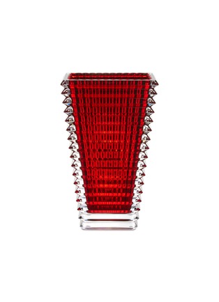  - BACCARAT - Eye tall rectangular vase – Red