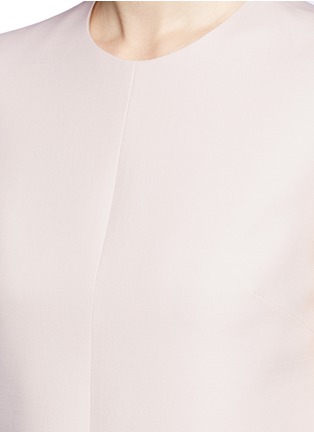 Detail View - Click To Enlarge - VALENTINO GARAVANI - Fluted sleeve Crepe Couture dress