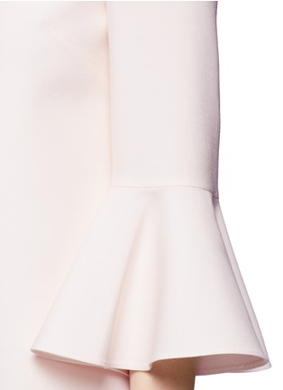 Detail View - Click To Enlarge - VALENTINO GARAVANI - Fluted sleeve Crepe Couture dress