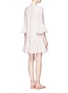 Back View - Click To Enlarge - VALENTINO GARAVANI - Fluted sleeve Crepe Couture dress