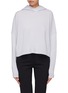 Main View - Click To Enlarge - THEORY - Cropped cashmere knit hoodie
