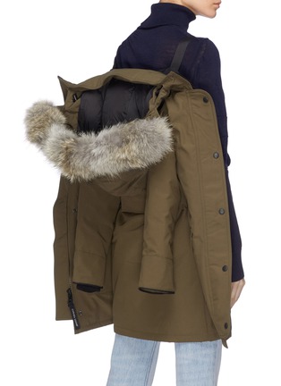 Detail View - Click To Enlarge - CANADA GOOSE - 'Trillium' detachable coyote fur hooded down parka – Fusion Fit