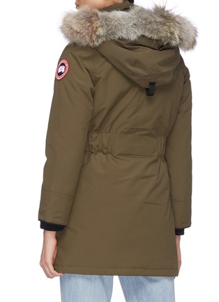 Back View - Click To Enlarge - CANADA GOOSE - 'Trillium' detachable coyote fur hooded down parka – Fusion Fit