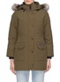 Main View - Click To Enlarge - CANADA GOOSE - 'Trillium' detachable coyote fur hooded down parka – Fusion Fit