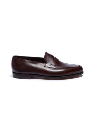 Main View - Click To Enlarge - JOHN LOBB - 'Lopez' leather penny loafers