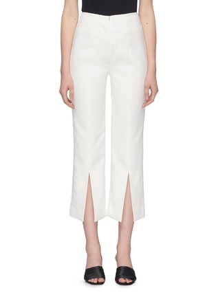 Main View - Click To Enlarge - SOLACE LONDON - 'Inez' split cuff cropped pants