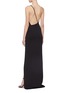 Back View - Click To Enlarge - SOLACE LONDON - 'Petch' strap open back one-shoulder maxi dress