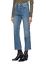 Front View - Click To Enlarge - VICTORIA, VICTORIA BECKHAM - 'Cali' stripe outseam jeans