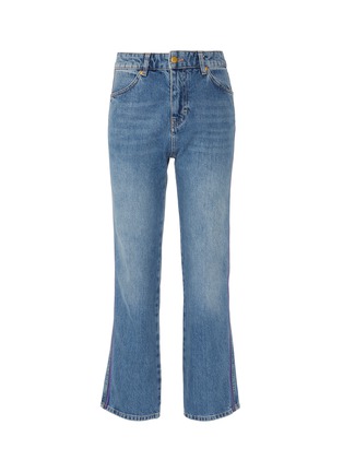 Main View - Click To Enlarge - VICTORIA, VICTORIA BECKHAM - 'Cali' stripe outseam jeans