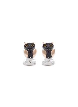 Main View - Click To Enlarge - DEAKIN & FRANCIS  - Moveable owl cufflinks