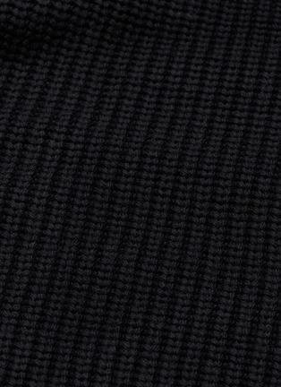  - VICTORIA, VICTORIA BECKHAM - Colourblock wool rib knit oversized turtleneck sweater