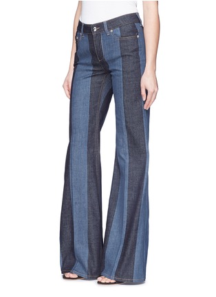 Front View - Click To Enlarge - SONIA RYKIEL - Stripe flared jeans