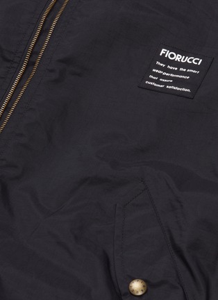  - FIORUCCI - 'Lou' logo print oversized bomber jacket