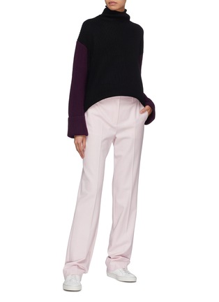 Figure View - Click To Enlarge - VICTORIA, VICTORIA BECKHAM - Straight leg twill pants