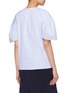 Back View - Click To Enlarge - VICTORIA, VICTORIA BECKHAM - Puff sleeve cotton Oxford top