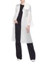 Figure View - Click To Enlarge - QUIBE  - Abstract embroidered trench coat