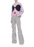 Figure View - Click To Enlarge - ALICE & OLIVIA - 'Gleeson' Stace Face appliqué sweater