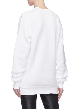 Back View - Click To Enlarge - FIORUCCI - Angel logo print oversized sweatshirt