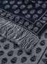 Detail View - Click To Enlarge - ALEXANDER MCQUEEN - Upside Down Skull wool-silk scarf