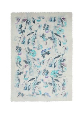 Main View - Click To Enlarge - FRANCO FERRARI - 'Evans Wash' floral print wool-cashmere scarf