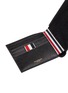 Detail View - Click To Enlarge - THOM BROWNE - Pebble grain leather bifold wallet