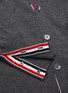  - THOM BROWNE  - Intarsia stripe cashmere V-neck cardigan