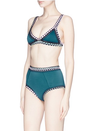 Figure View - Click To Enlarge - KIINI - 'Flor' crochet trim bikini top