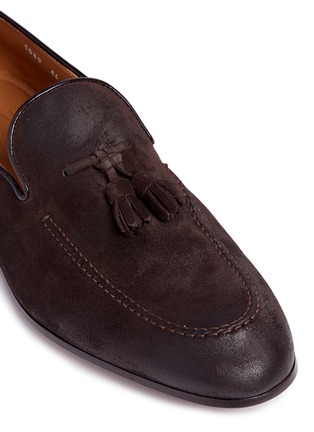 Detail View - Click To Enlarge - DOUCAL'S - 'Max' tassel suede loafers