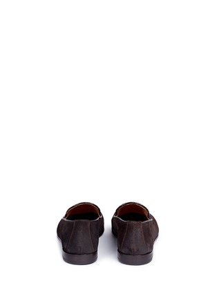 Back View - Click To Enlarge - DOUCAL'S - 'Max' tassel suede loafers