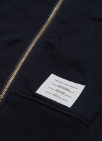 大特価◆THOM BROWNE ストライプ パーカー フーディ THOM BROWNE | Stripe raglan sleeve zip hoodie | NAVY | Men