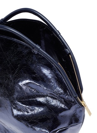 Detail View - Click To Enlarge - A-ESQUE - 'Petal Pure' colourblock metallic leather bag