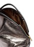 Detail View - Click To Enlarge - A-ESQUE - 'Petal Pure' split handle colourblock metallic leather bag