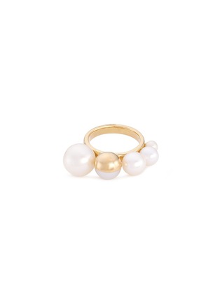 Main View - Click To Enlarge - TASAKI - 'Shell' freshwater pearl 18k yellow gold ring